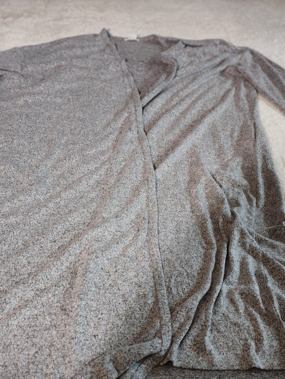 Womens Peach Jumper Eith Gray Cardigan Robe